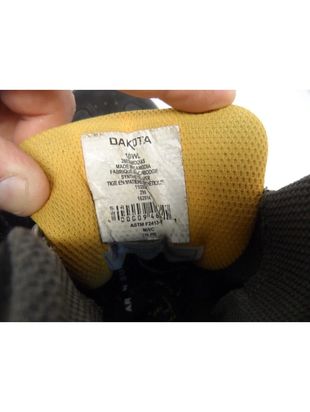 DAKOTA Men's Mid-Cut Quad Comfort Steel Toe CP Work Boot 26039MDQC-AS 10W/L